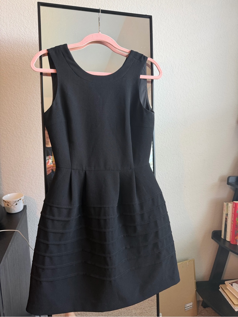 Madewell Black Sleeveless Fit-and-Flare Mini Dress